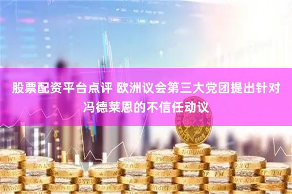 股票配资平台点评 欧洲议会第三大党团提出针对冯德莱恩的不信任动议